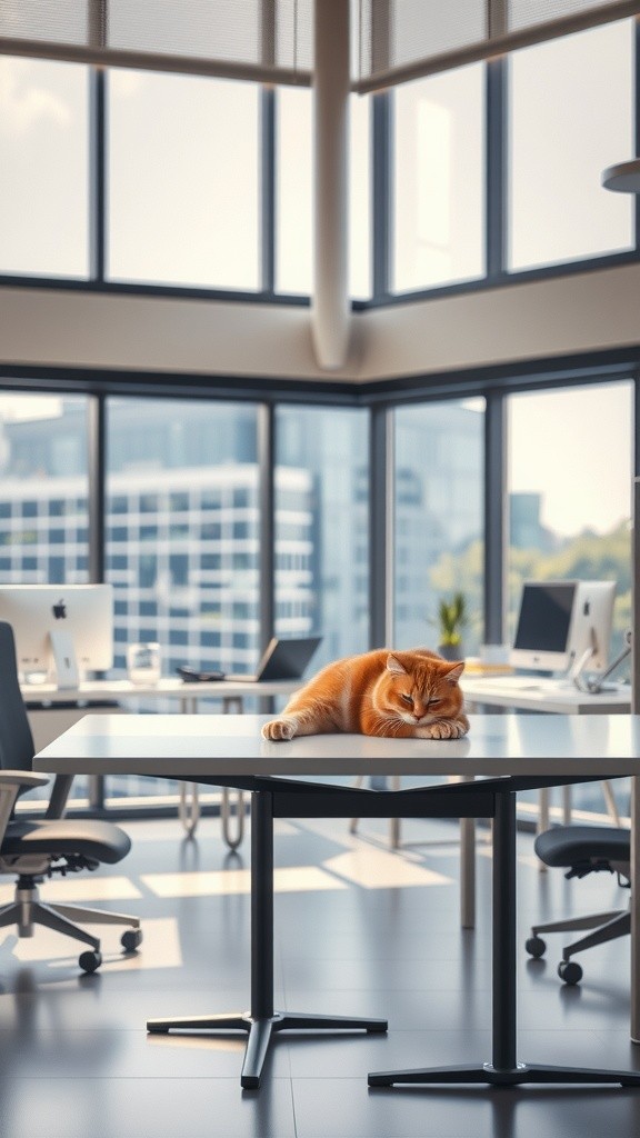 Kucing Bos: Rapat yang Tak Terduga
