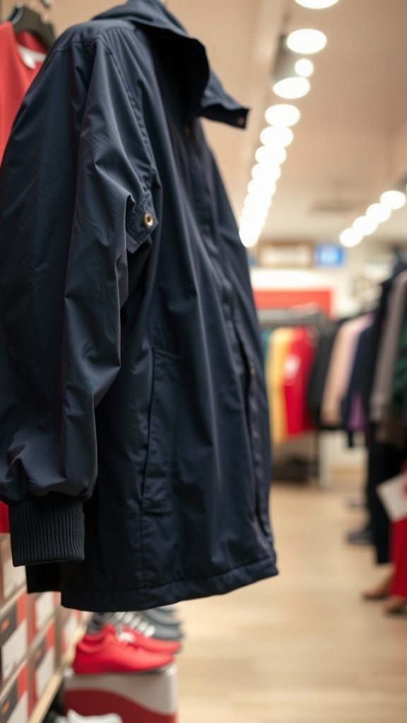 Stylish Navy Blue Lightweight Men's Jacket - Best Quality & Price!