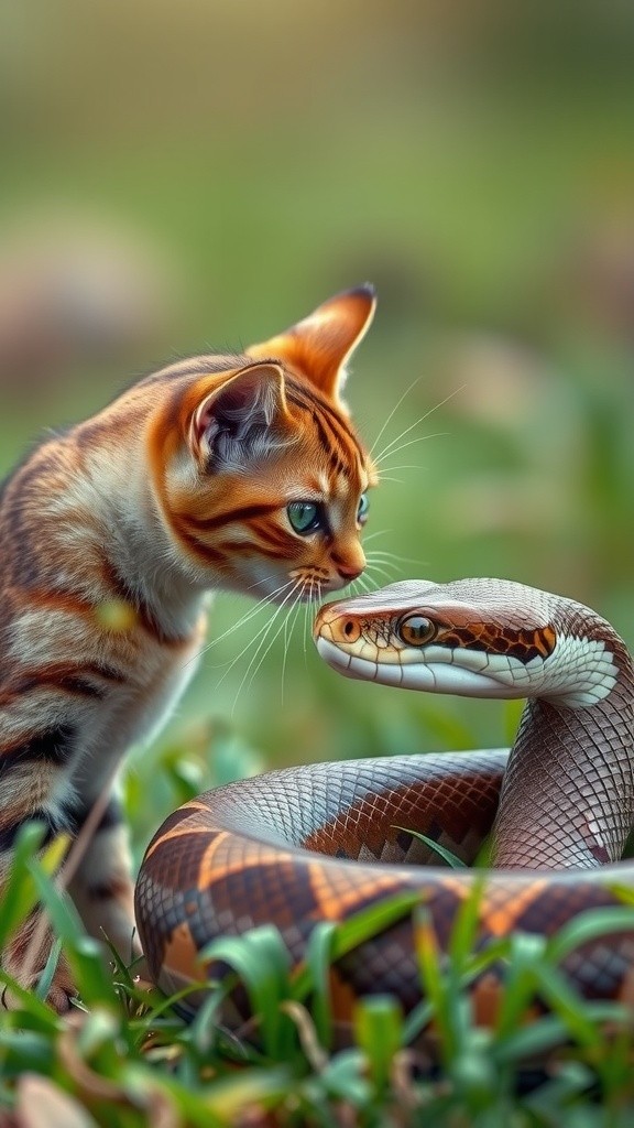 Cat vs. Australia Snake: The Egg Battle