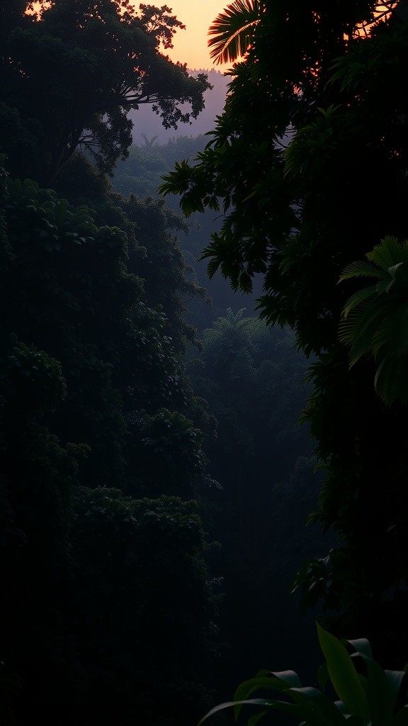 Bayangan di Antara Pohon