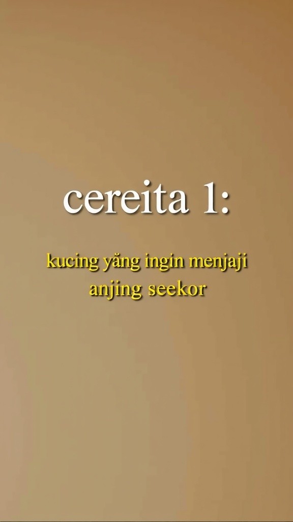 Miko si Kucing yang Ingin Jadi Anjing