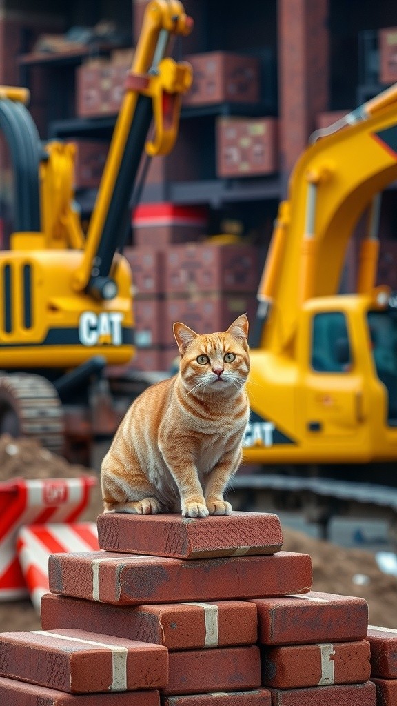 Kucing Jadi Bos Proyek: Petualangan Lucu di Situs Bangunan