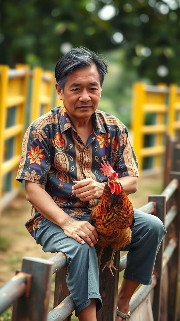 Ayam Jago Stres: Kisah Pak Rudi dan Dokter Hewan