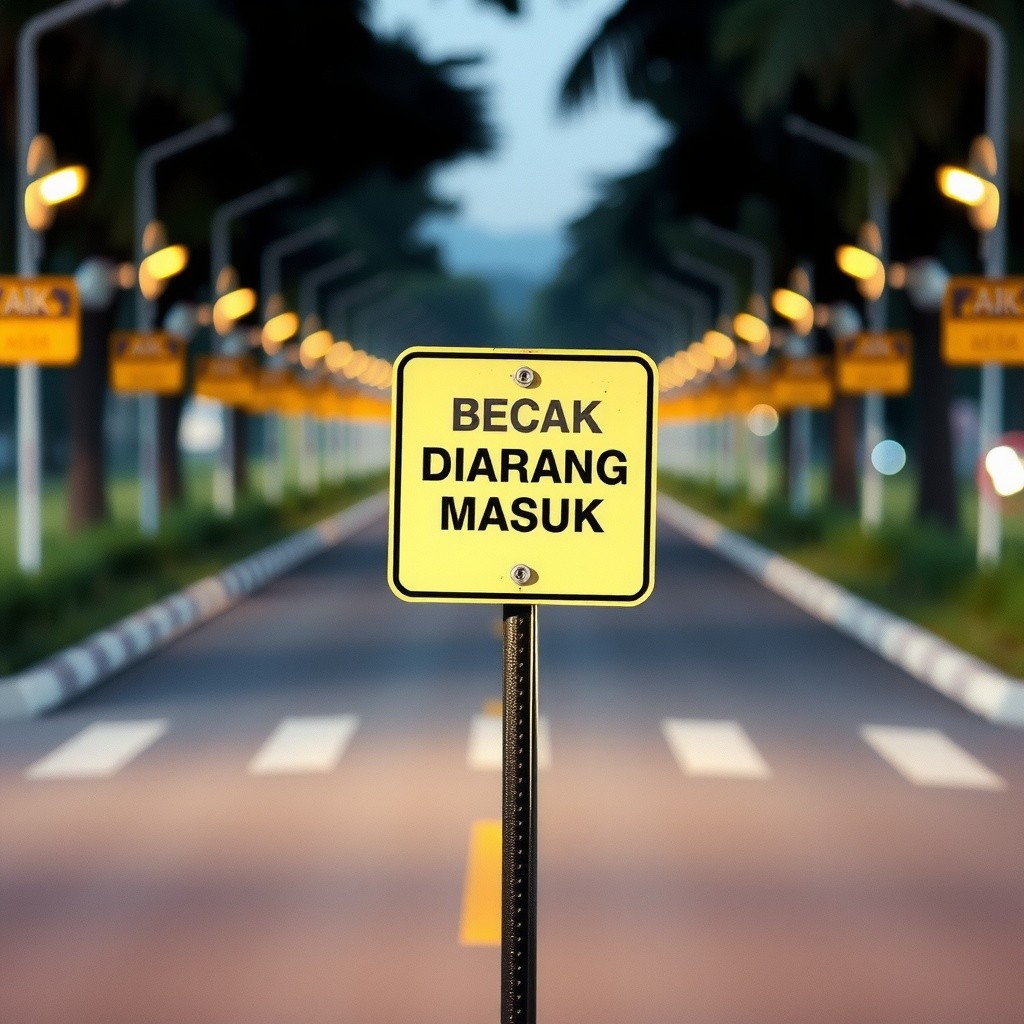 Becak Dilarang Masuk: Komedi Tukang Becak dan Polisi
