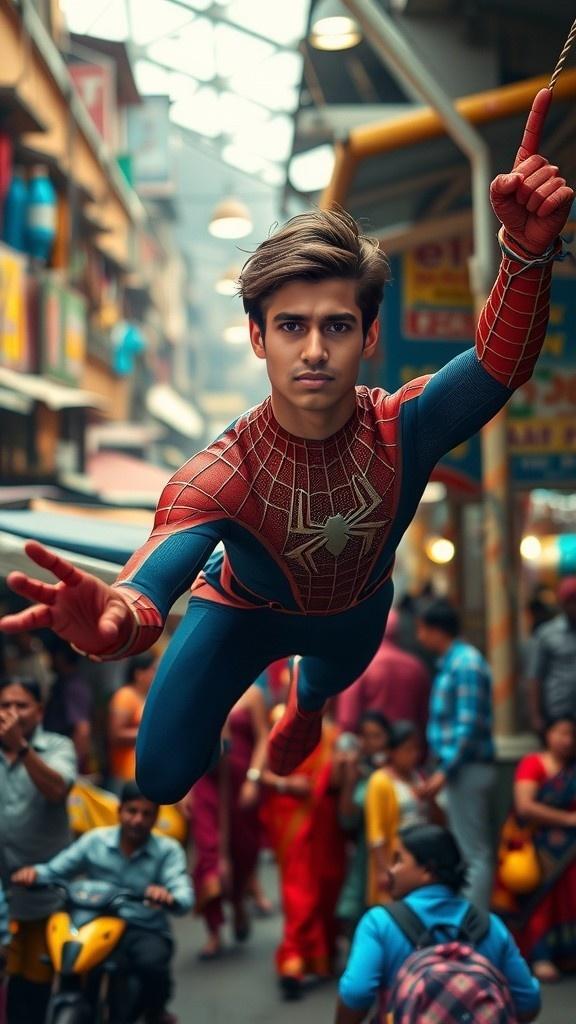 Spidey Meets Venom in a Chaat Shop