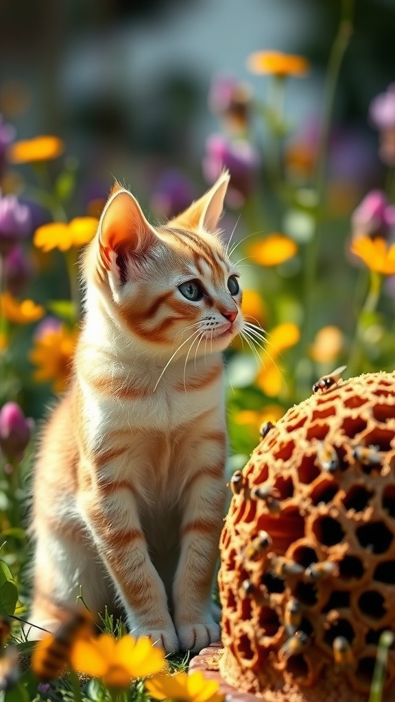 Buzzing Rescue: The Story of Cutie the Bee-Stung Cat