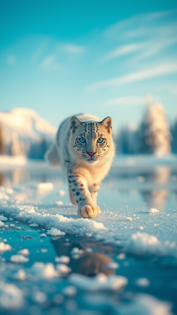 Blue Eyes on White Ice
