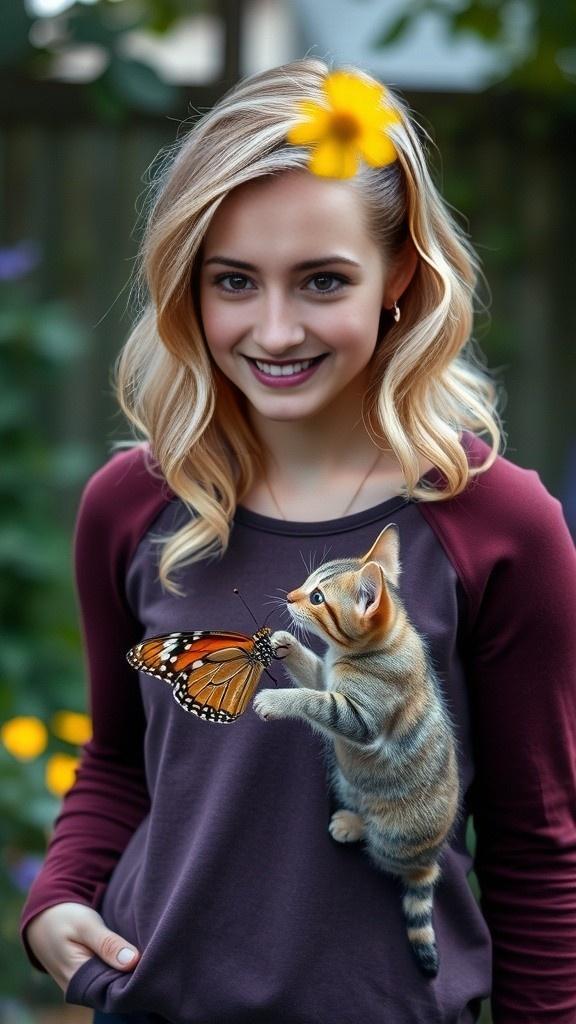 Mia and Whiskers' Enchanted Adventure