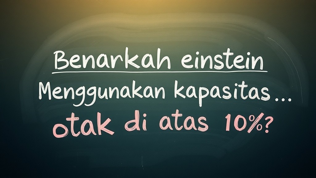 Mitos 10% Kapasitas Otak: Fakta Ilmiah Tentang Einstein dan Kecerdasan Manusia