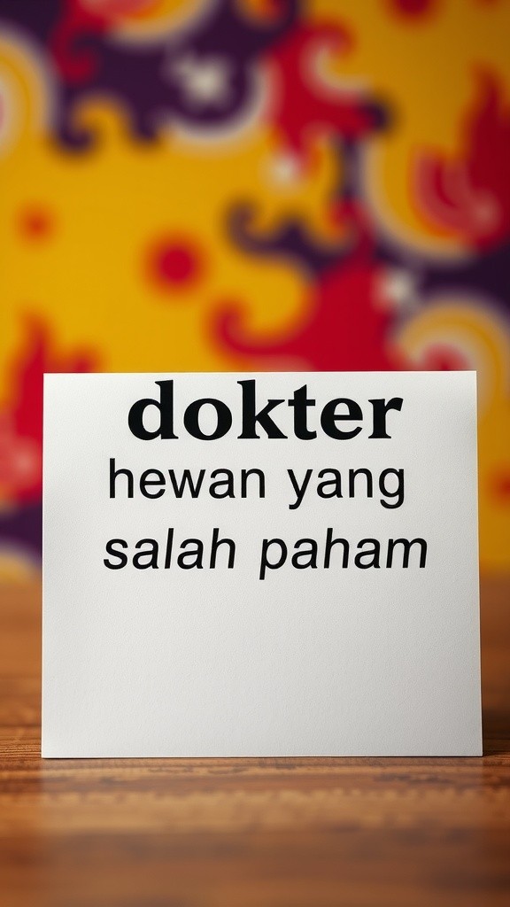 Kesalahpahaman Lucu di Klinik Hewan