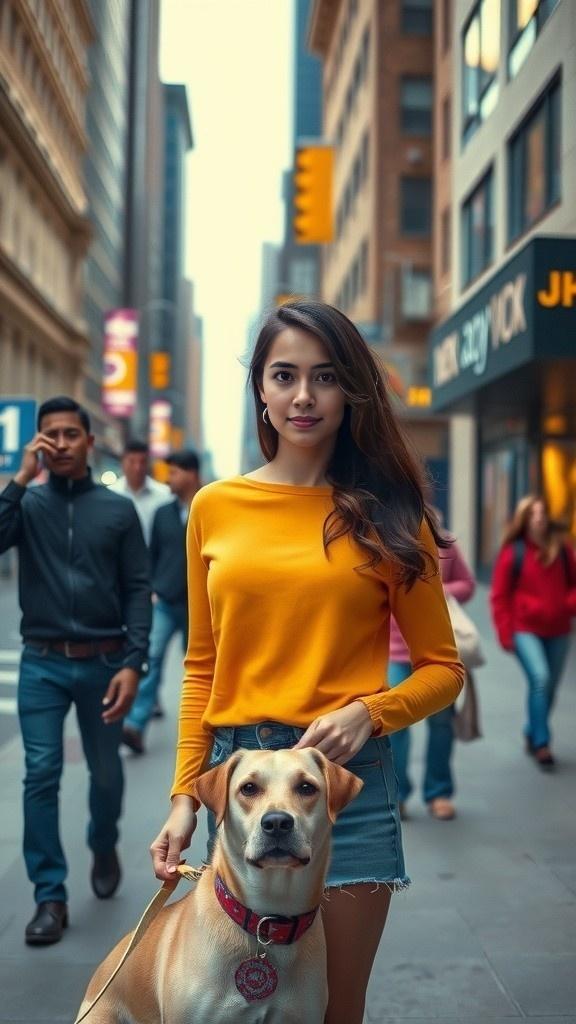 Elina Suphia: Model Life in New York with Her Dog