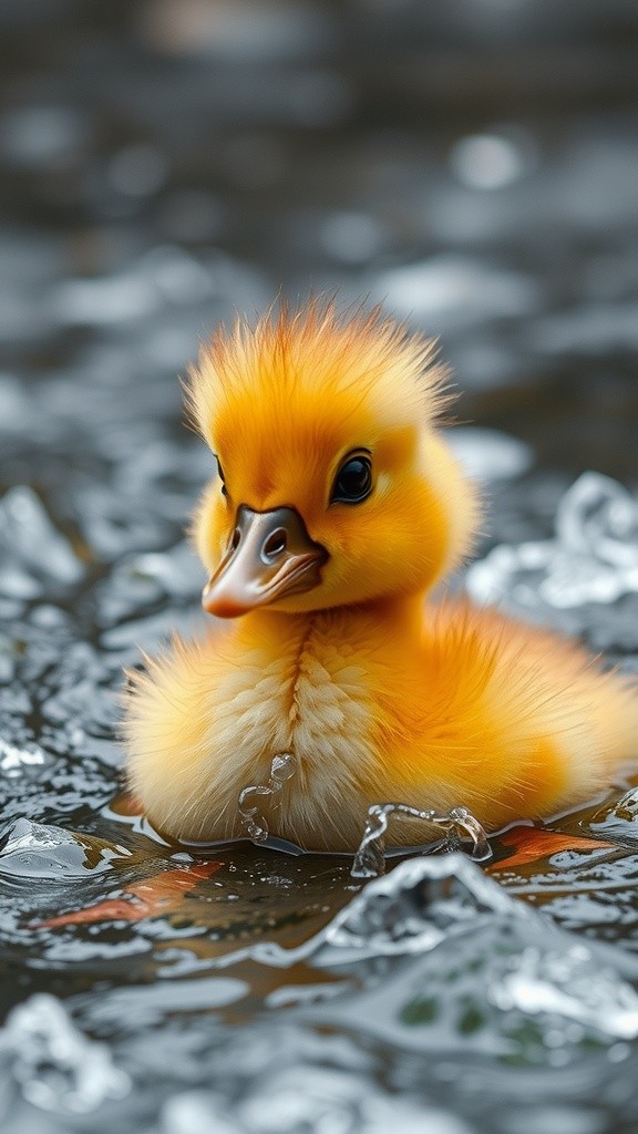 Clever Rescue: Duckling Saved from Raging River!