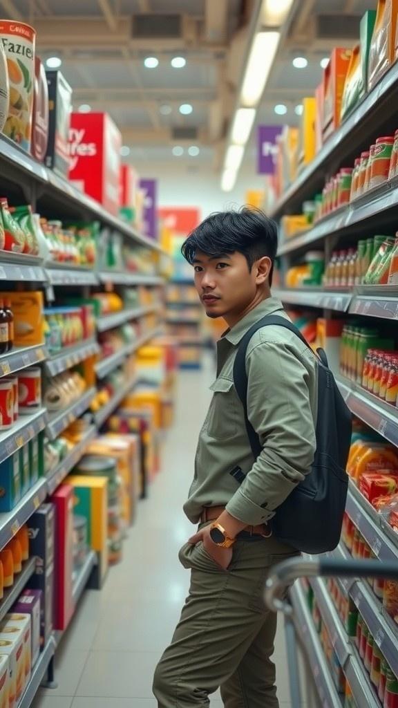Alien Belanja Diskon di Supermarket