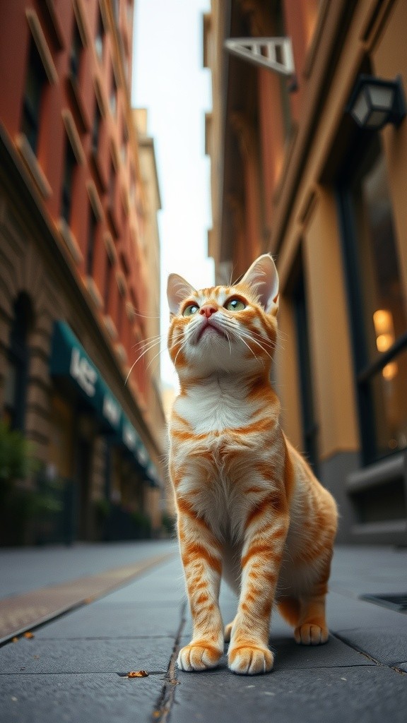 Kucing Jalanan yang Berani