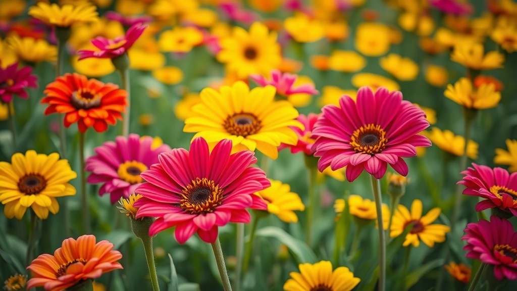 Enchanted Garden of Smiling Flowers