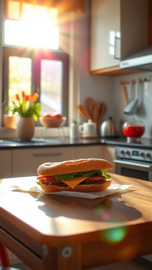 Puppy vs. Sandwich: A Sneaky Adventure!