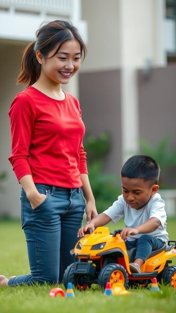 Balapan Mobil-Mobilan Seru antara Alya dan Budi!