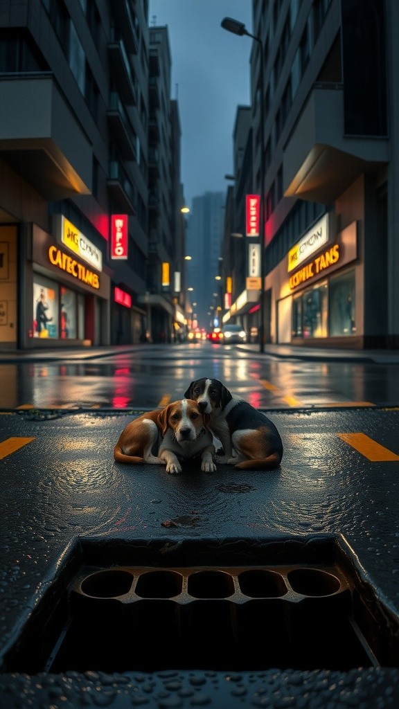 Storm Rescue: Saving Two Stray Dogs