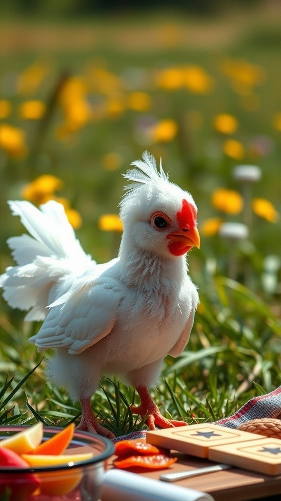 Tobi the Chicken's Fear of the Fried Food Stall