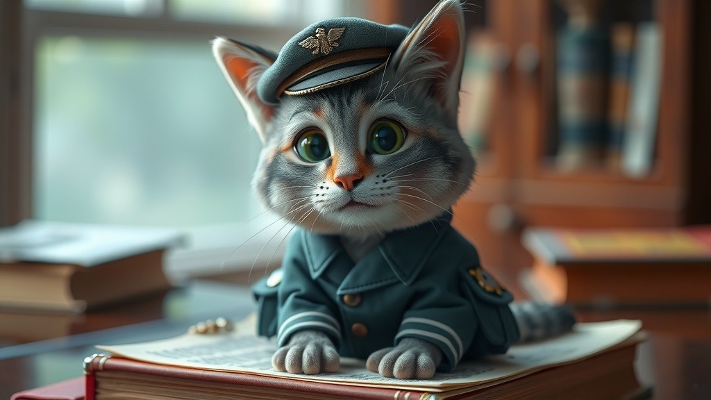 Whiskers the Cat's Dream to Become a Pilot