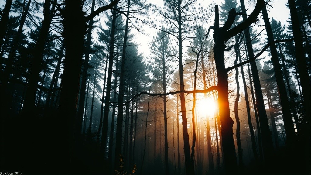 Nature's Symphony: A Forest at Dawn