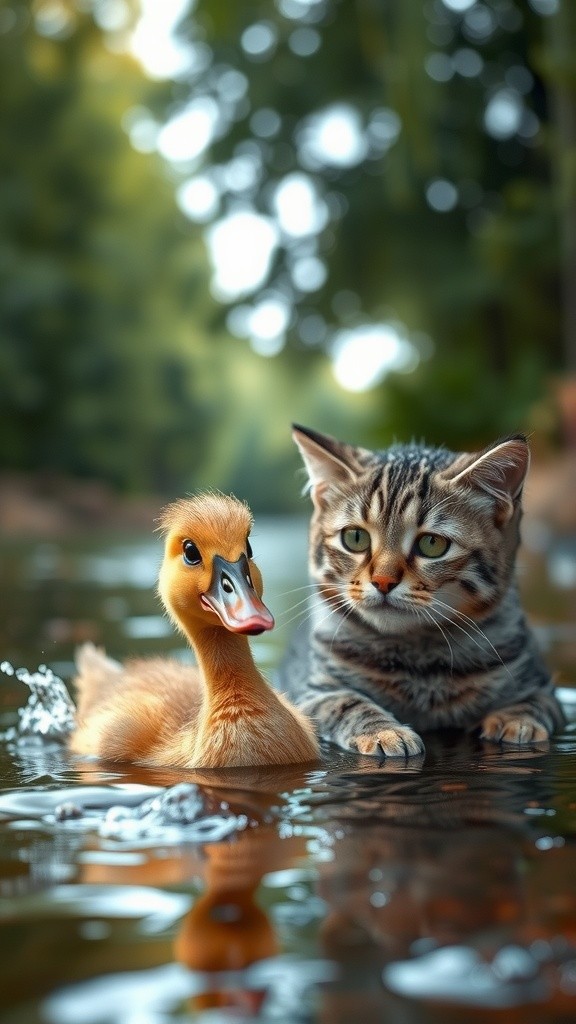 Daring Escape: Ducks and Cats vs. Tiger!