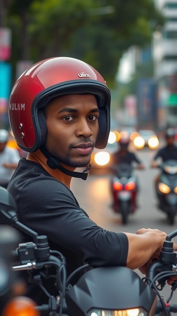 Udin dan Helm Gaya Barunya
