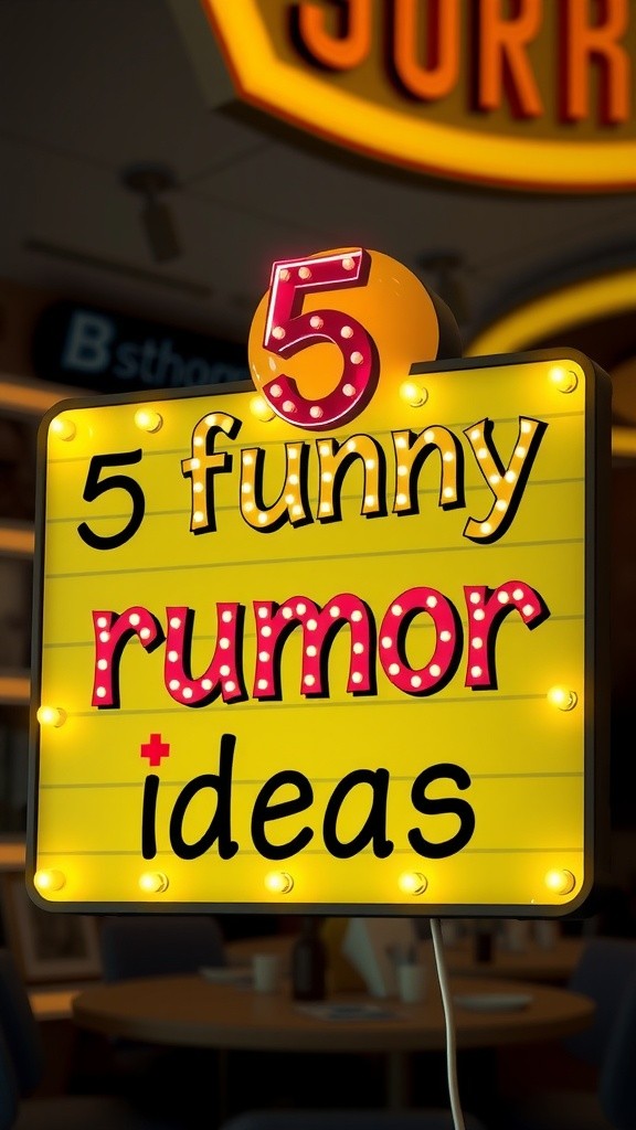 5 Ide Cerita Rumor Lucu dengan Punchline Tak Terduga
