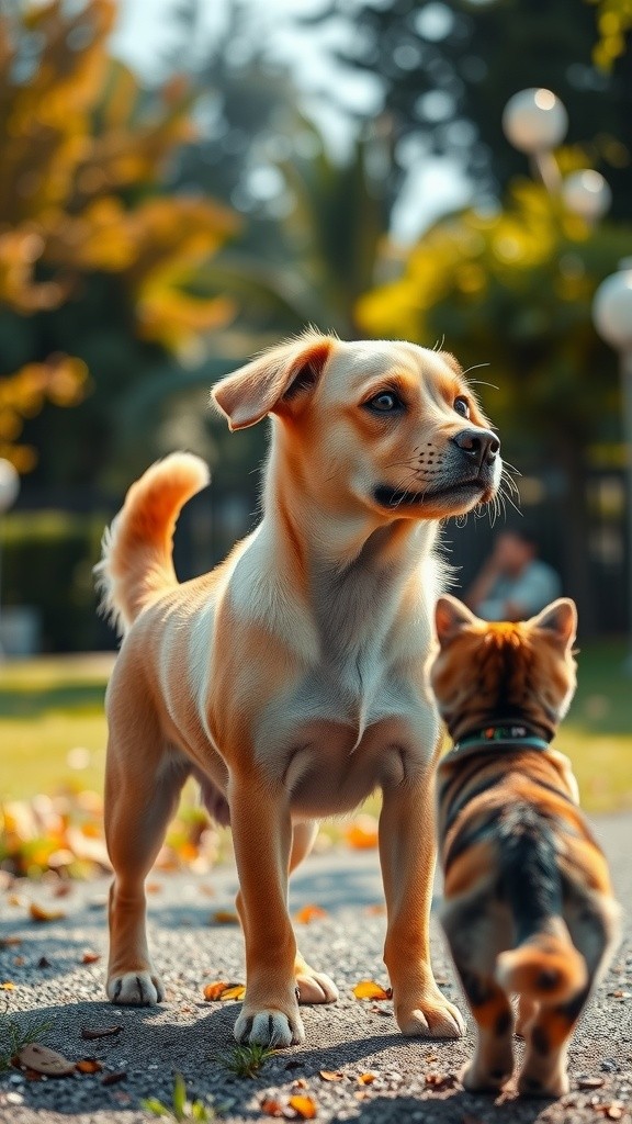 Persahabatan Unik: Anjing dan Kucing Bermain Bersama