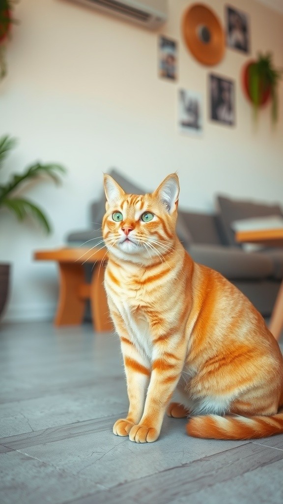 Kucing Oren vs Bayangannya Sendiri