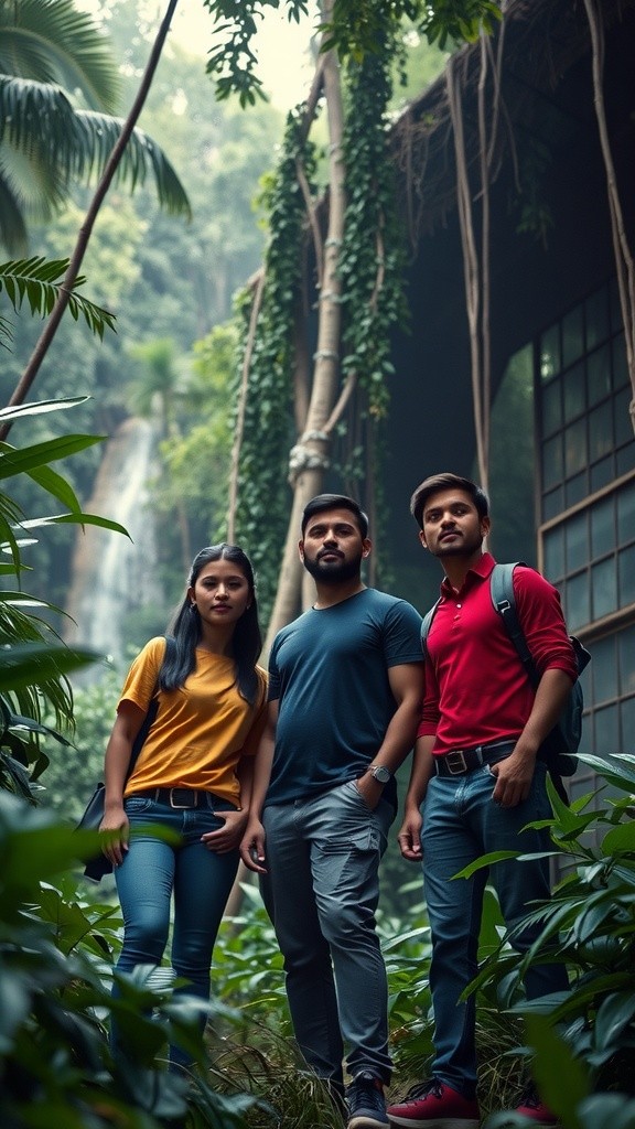 तीन मित्रों की अद्भुत यात्रा: भगवान हनुमान की खोज