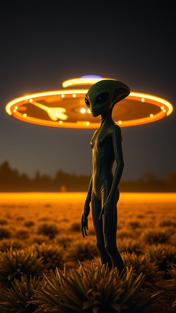 Alien Meets Earth's Leader: 50% Off!