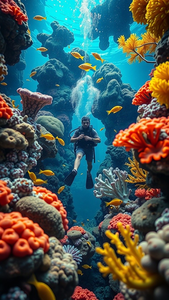 Bayangin ada hutan di bawah laut.  _Tapi, bukan hutan biasa, melainkan kumpulan terumbu karang.  _Itulah yang ada di Raja Ampat, Papua Barat.  __Di sini, lautnya sebening kaca%2.mp3