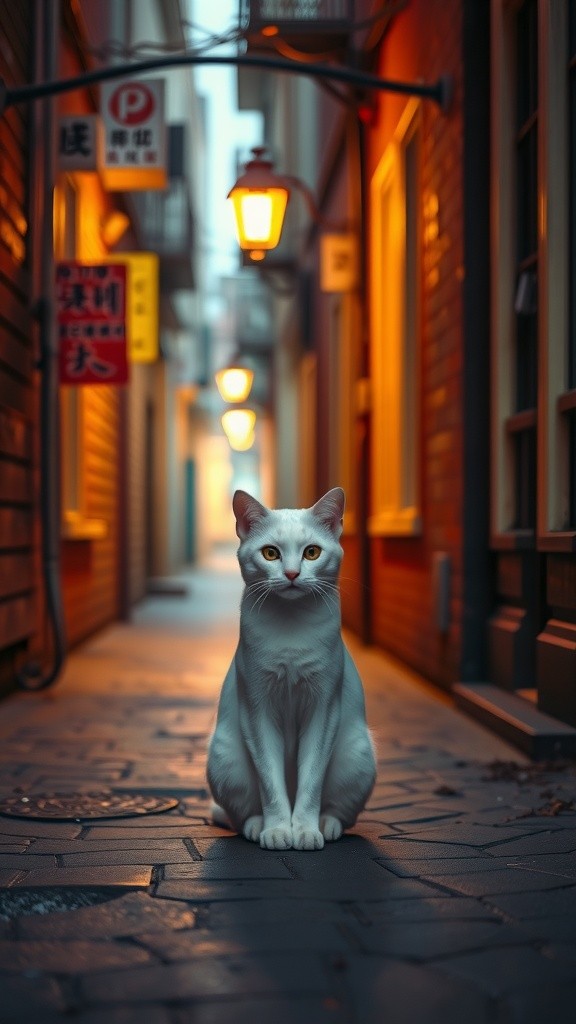 Kesepian si Kucing Putih