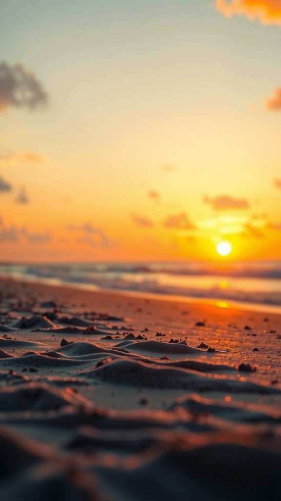 Indahnya Senja di Pantai
