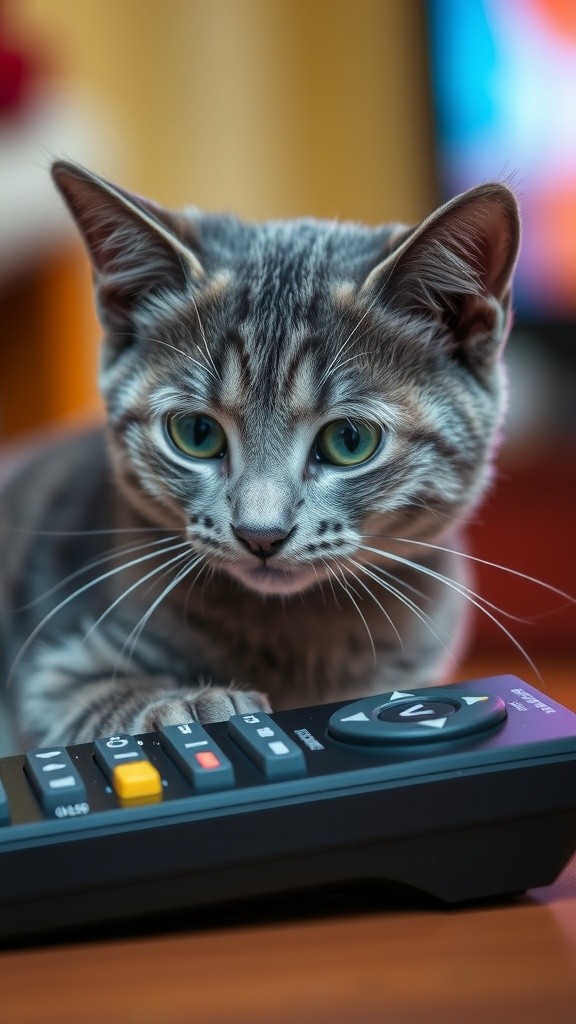 Kucing Meong dan Remote TV Ajaib