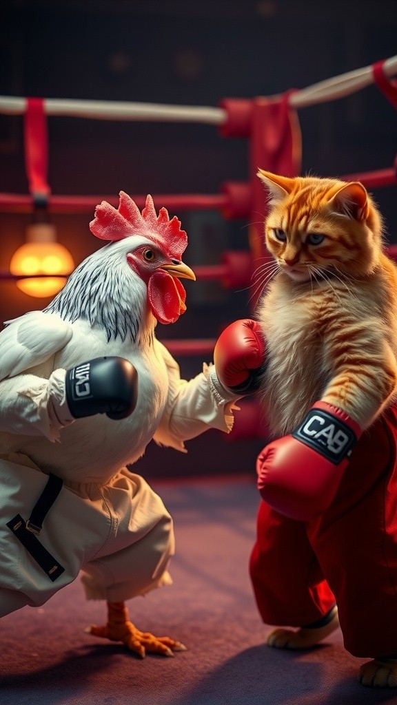 Chubby Chicken vs Chubby Cat: Underground Showdown!