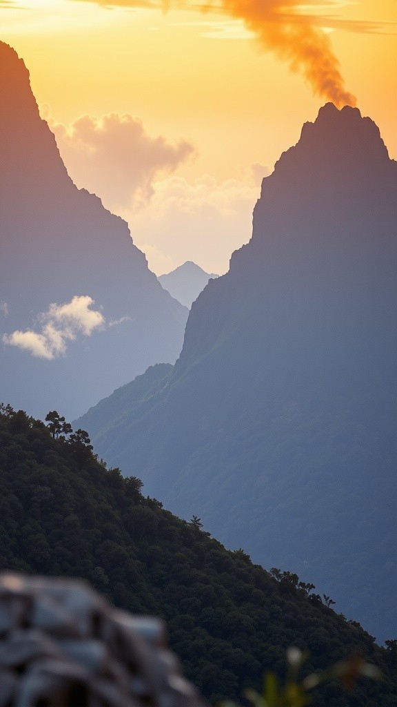 Legenda Gunung Slamet dan Gunung Ceremai: Pertarungan Kekuatan dan Kebijaksanaan