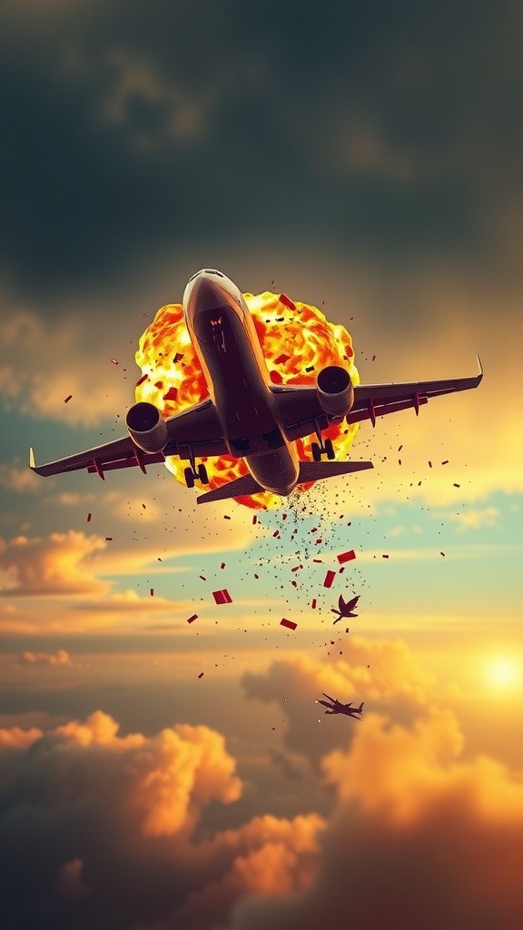 Epic Rooftop Survival After Plane Explosion!