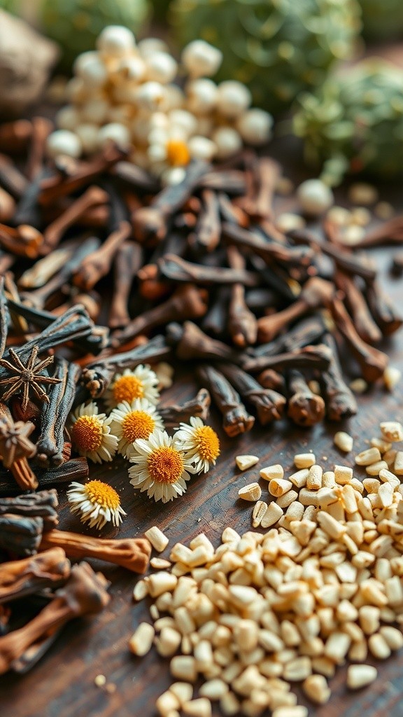 Infusions Bienfaisantes : Clous de Girofle, Camomille et Fenouil