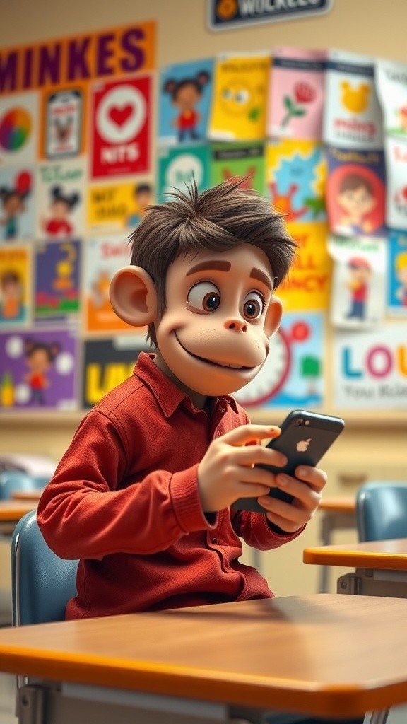 Monkeying Around: A Day in School