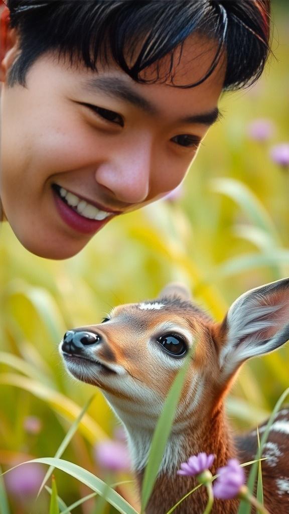 A Child, a Deer, and a Fishing Adventure