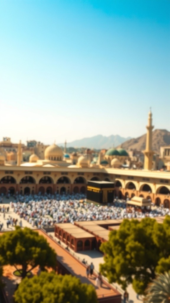 خوبصورت لڑکی اور مکہ شریف کے کبوتر