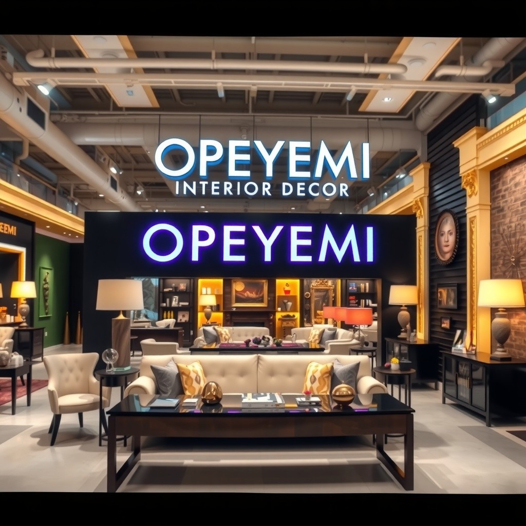 OPEYEMI Interior Decor Showroom & Sales Strategies