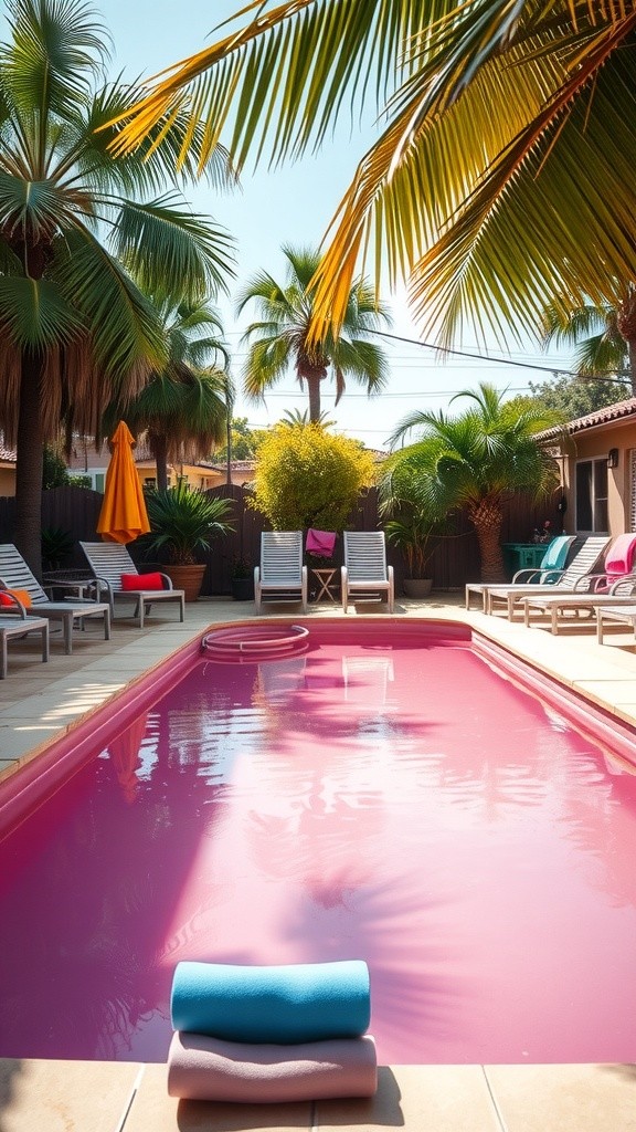 Pink Pool Bliss: Summer Vibes!