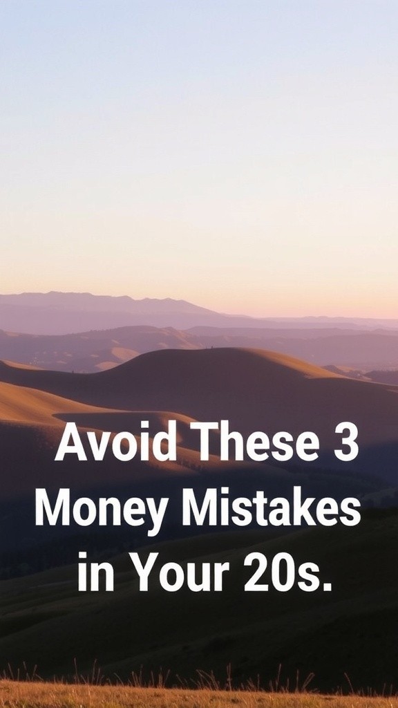 3 Money Mistakes Young Adults Must Avoid!