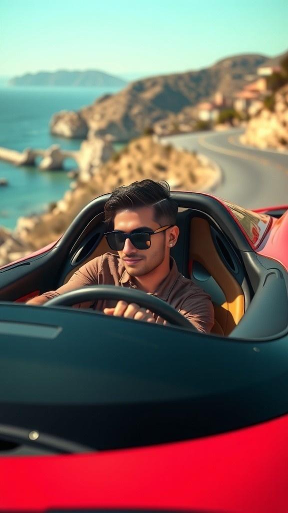 Cinematic Rush: Bikers Overtake Sports Car!
