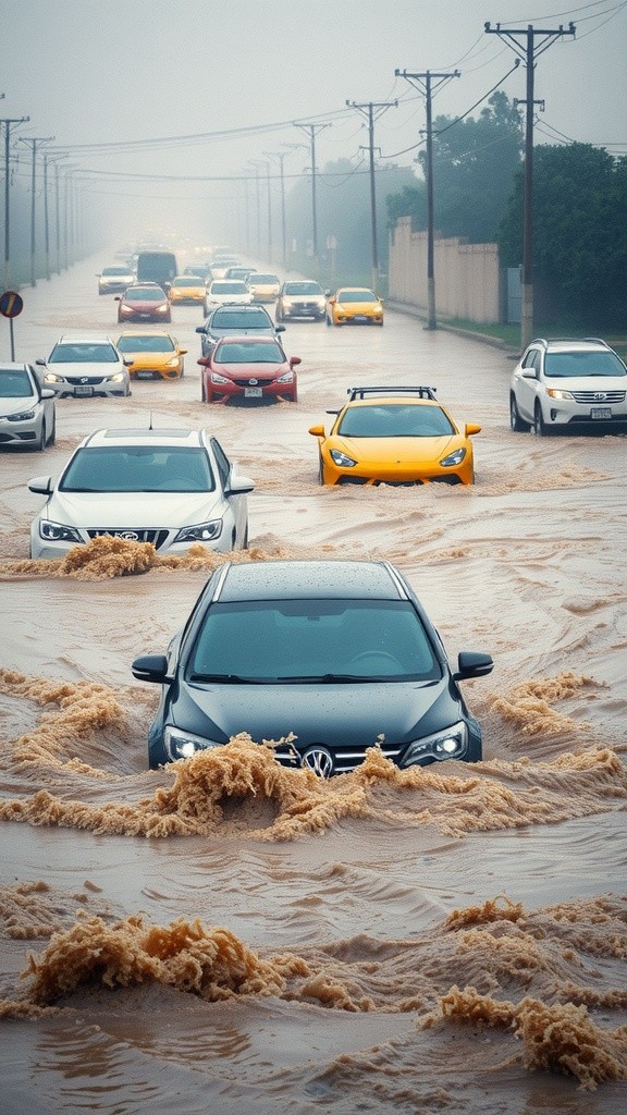 Torrential Despair: A Flood's Devastation