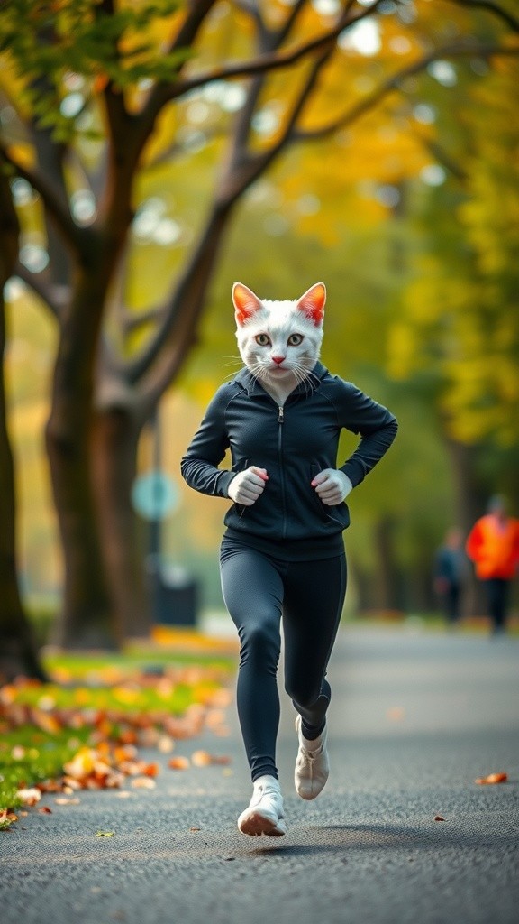 A Day in the Life of a White Cat