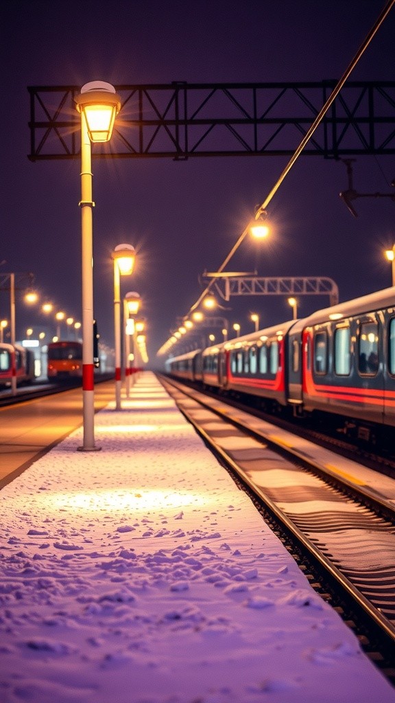 Farewell at the Train Station